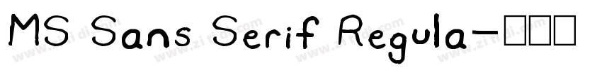 MS Sans Serif Regula字体转换